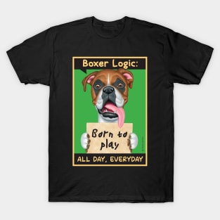 Boxer dog with mud on paws T-Shirt